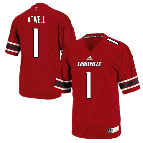 Men #1 Tutu Atwell Louisville Cardinals College Football Jerseys Sale-Red